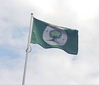The Friends of Denehurst Park flag flying high